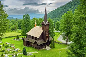 Slovakian Prints: Church of St. Anne (Kostol sv. Anny), Tatranska Javorina, Presov, Slovakia