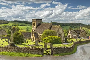 Images Dated 28th May 2021: Church of St Barnabus in the idyllic Cotswolds village of Snowshill, Worcestershire