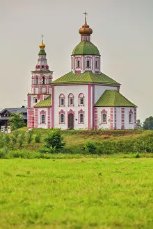 18th Century Prints: Church of St. Elijah, 1744, Suzdal, Vladimir region, Russia
