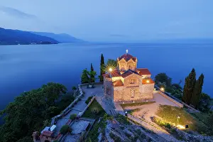 Orthodox Church Prints: Church of St John at Kaneo, Lake Ohrid, Ohrid, North Macedonia
