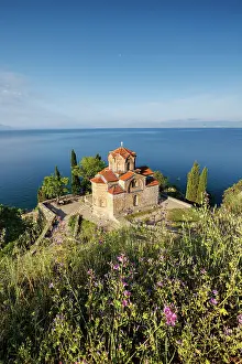 Orthodox Church Prints: Church of St John at Kaneo, Lake Ohrid, Ohrid, North Macedonia