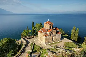 Orthodox Church Prints: Church of St John at Kaneo, Lake Ohrid, Ohrid, North Macedonia