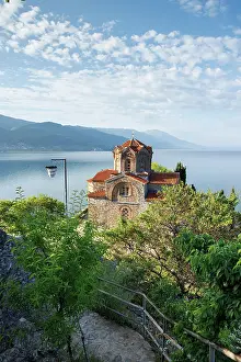 Orthodox Church Prints: Church of St John at Kaneo, Lake Ohrid, Ohrid, North Macedonia