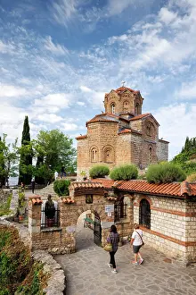 Orthodox Church Prints: Church of St John at Kaneo, Lake Ohrid, Ohrid, North Macedonia