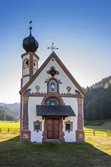 Pretty Prints: Church of St. John in Ranui, Funes valley, South Tyrol, Italy