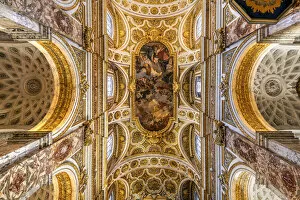 Adorned Gallery: Church of St. Louis of the French or San Luigi dei Francesi, Rome, Lazio, Italy