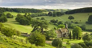 Church of St Mary the Virgin, surrounded by beautiful countryside, Lasborough in