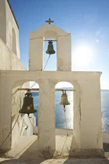 Images Dated 23rd January 2014: Church in Thira, Santorini, Cyclades, Greece