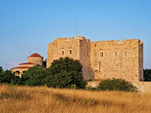 Church of the Transfiguration of Christ the Savior and the Lykourgos Logothetis Castle, Pythagoreio, Samos Island, North Aegean, Greece
