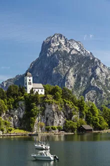 Images Dated 14th October 2013: Church, Traunkirchen, Traunsee lake, Upper Austria, Austria