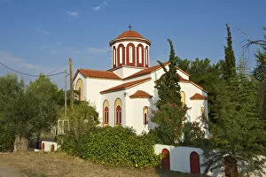 Images Dated 12th June 2012: Church in Vatopedio, Halkidiki, Greece