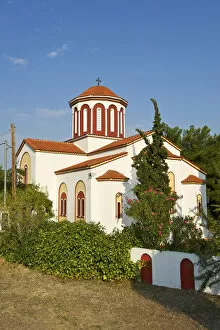 Images Dated 12th June 2012: Church in Vatopedio, Halkidiki, Greece