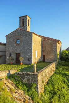 Grosseto Prints: Church of View at Roccatederighi, Roccastrada, Grosseto, Maremma, Tuscany, Italy