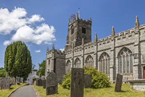 Church in the village of St Neots, Bodmin-Moor, Cornwall, England