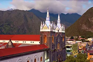 Neo Gothic Prints: Church of The Virgin of The Holy Water, Nuestra Senora del Agua Santa, Neo-Gothic