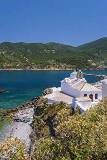 Church of the Virgin Mary (Panagitsa Tower), Skopelos Town, Skopelos, Sporade Islands, Greece
