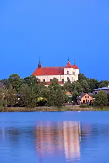 Trakai Prints: Church of the Visitation of the Blessed Virgin Mary at Dusk, Trakai, Lithuania