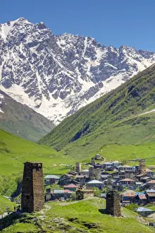 Western Asia Prints: Chvibiani and Zhibiani, Ushguli, Samegrelo-Zemo Svaneti region, Georgia