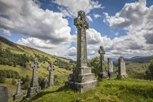 Weathered Prints: Cille Choirill Cemetery at Achluachrach, Roy Bridge, Highlands, Scotland, Great Britain