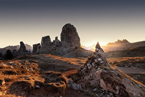 Cadore Prints: Cinque Torri in the Dolomites, Province of Belluno, Veneto, Italy