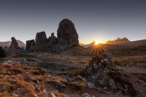 Cinque Torri in the Dolomites, Province of Belluno, Veneto, Italy