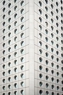 Round Gallery: Circular windows, exterior of Jardine House, formerly known as Connaught Centre, Central