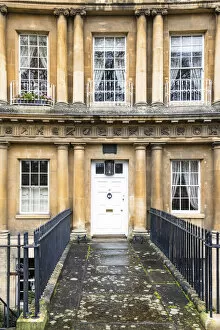 Images Dated 14th July 2021: The Circus, a historic ring of large townhouses in Bath, Somerset, England