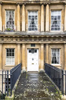 The Circus, a historic ring of large townhouses in Bath, Somerset, England