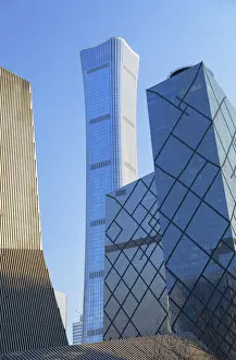 CITIC Tower (tallest skyscraper in Beijing in 2020) and CCTV Headquarters, Beijing, China