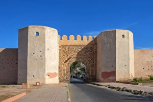 City gate Bab Doukkala, Marrakech, Morocco