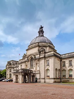 Cupolas Prints: City Hall, Cardiff, Wales, United Kingdom