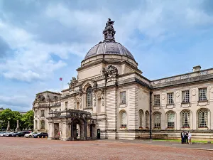 Cupolas Prints: City Hall, Cardiff, Wales, United Kingdom