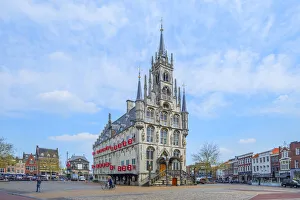 Zuid Holland Prints: City hall of Gouda, South Holland, The Netherlands