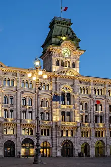 Trieste Prints: City Hall, Piazza Unita d'Italia, Trieste, Friuli-Venezia Giulia, Italy