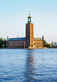 Baltic Collection: City Hall at sunrise, Stockholm, Stockholm County, Sweden