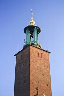 Images Dated 15th June 2009: City Hall tower, Stockholm, Sweden