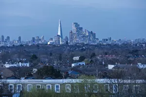 City of London from Crystal Palace, England, UK