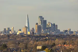 City of London from Crystal Palace, England, UK