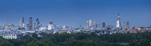 Images Dated 13th May 2011: City of London skyline above Hyde Park, London, England, UK