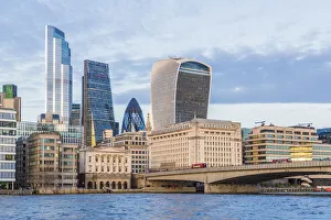 City of London skyline across the River Thames, London, England
