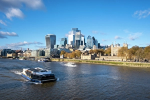 Offices Prints: City of London, Tower of London & River Thames, London, England, UK