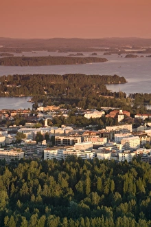 Sc Andinavian Prints: City Overview, Kuopio, Eastern Lakeland, Finland
