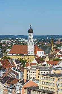 Images Dated 4th September 2017: City skyline, Augsburg, Bavaria, Germany