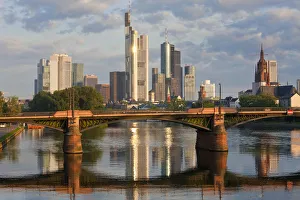 City Skyline, Frankfurt Am Main, Hessen, Germany