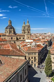 Images Dated 6th April 2018: City skyline with La Clerecia church, Salamanca, Castile and Leon, Spain