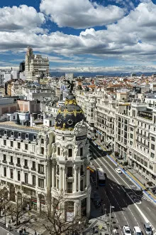 Images Dated 25th March 2018: City skyline, Madrid, Community of Madrid, Spain