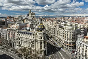 Images Dated 25th March 2018: City skyline, Madrid, Community of Madrid, Spain