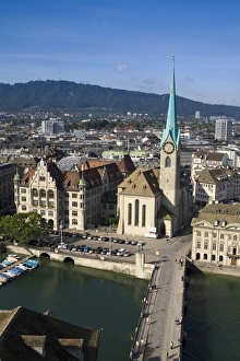 Images Dated 20th September 2006: City Skyline & River Limmat