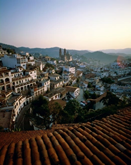 Taxco Prints: City Skyline & Rooftops, Taxco, Mexico
