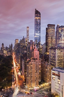 City skyline at sunset with autumn colors at Central Park, Manhattan, New York, USA City skyline at sunset with autumn colors at Central Park, Manhattan, New York, USA